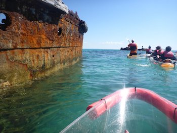 Kayak Moreton Island Wrecks
