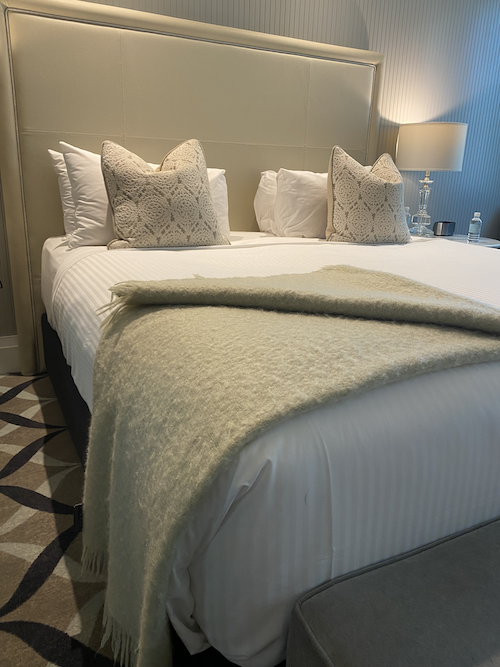 Luxury bed at Mayfair Hotel Adelaide